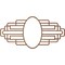 Ekena Millwork Elizabeth Wood Fretwork Prcd Ceiling Medallion, Walnut, 28"W x 14"H x 7 3/4"IW x 13 1/4"IH x 3/8"T CMWP28X14X0375EBWA - alternate 2